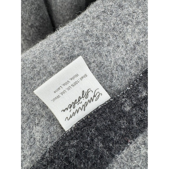 Gudrun Sjoden Wool Coat‎ Jacket Size L Angel Printed Gray Winter Cozy - Picture 10 of 13